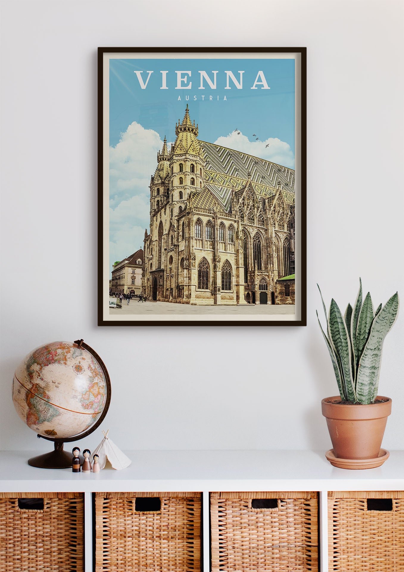 Vienna, Austria - Vintage Travel Poster