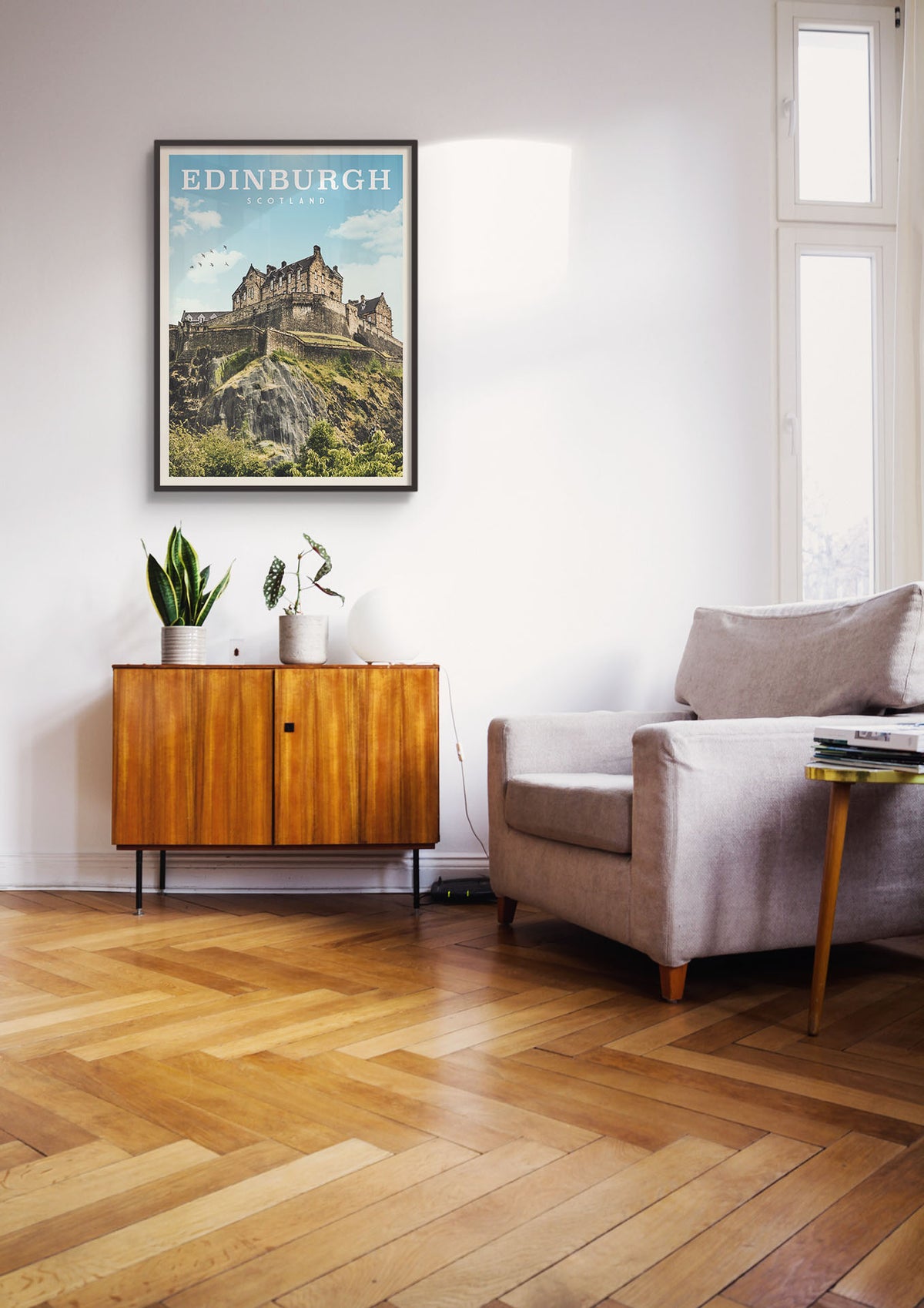 Edinburgh, Scotland Vintage Wall Art Travel Poster | Vintaprints