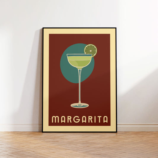 Margarita - Vintage Cocktail Bar Art
