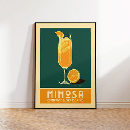 Mimosa - Vintage Cocktail Bar Art