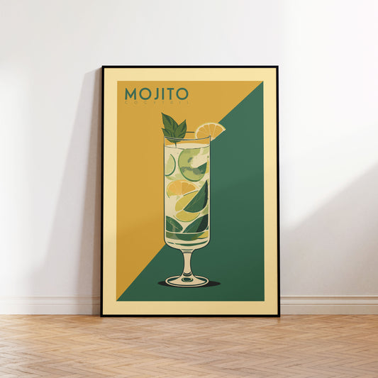 Mojito - Vintage Cocktail Bar Art