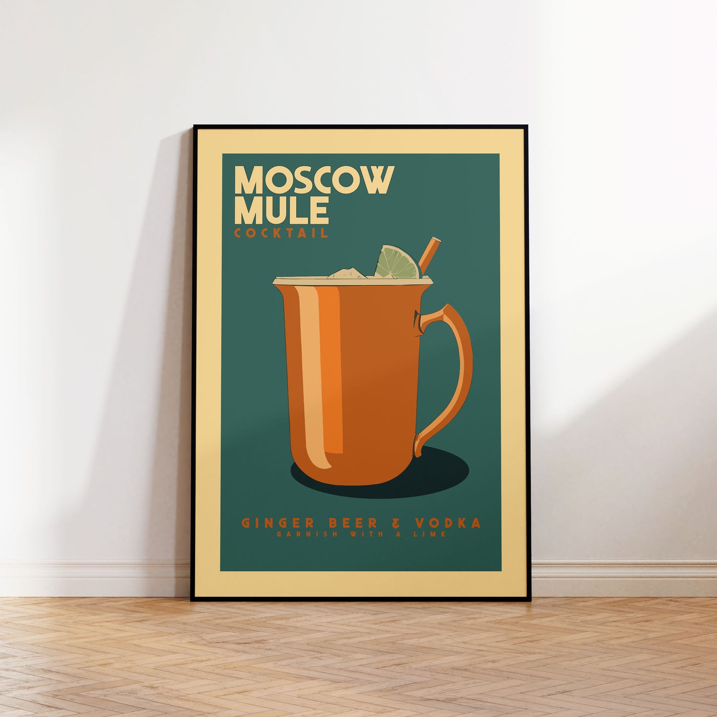 Moscow Mule - Vintage Cocktail Bar Art