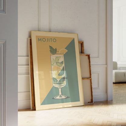 Mojito - Vintage Cocktail Poster
