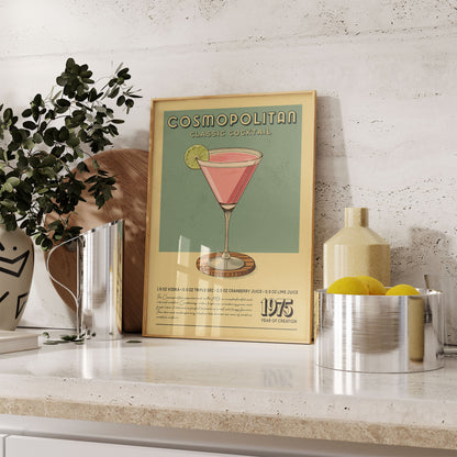 Cosmopolitan - Classic Cocktail Bar Art