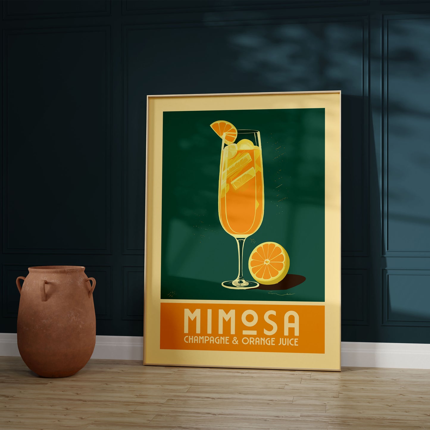 Mimosa - Vintage Cocktail Poster