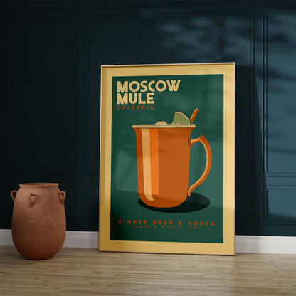 Moscow Mule - Vintage Cocktail Bar Art