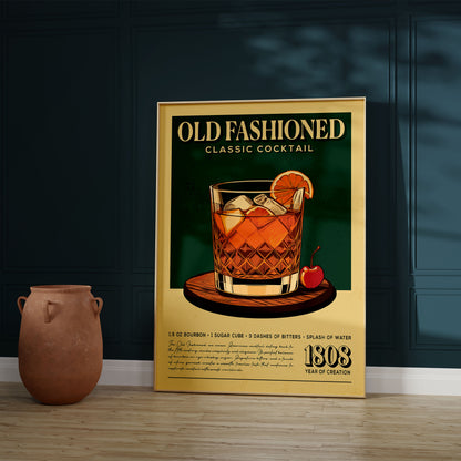 Old Fashioned - Classic Cocktail Bar Art