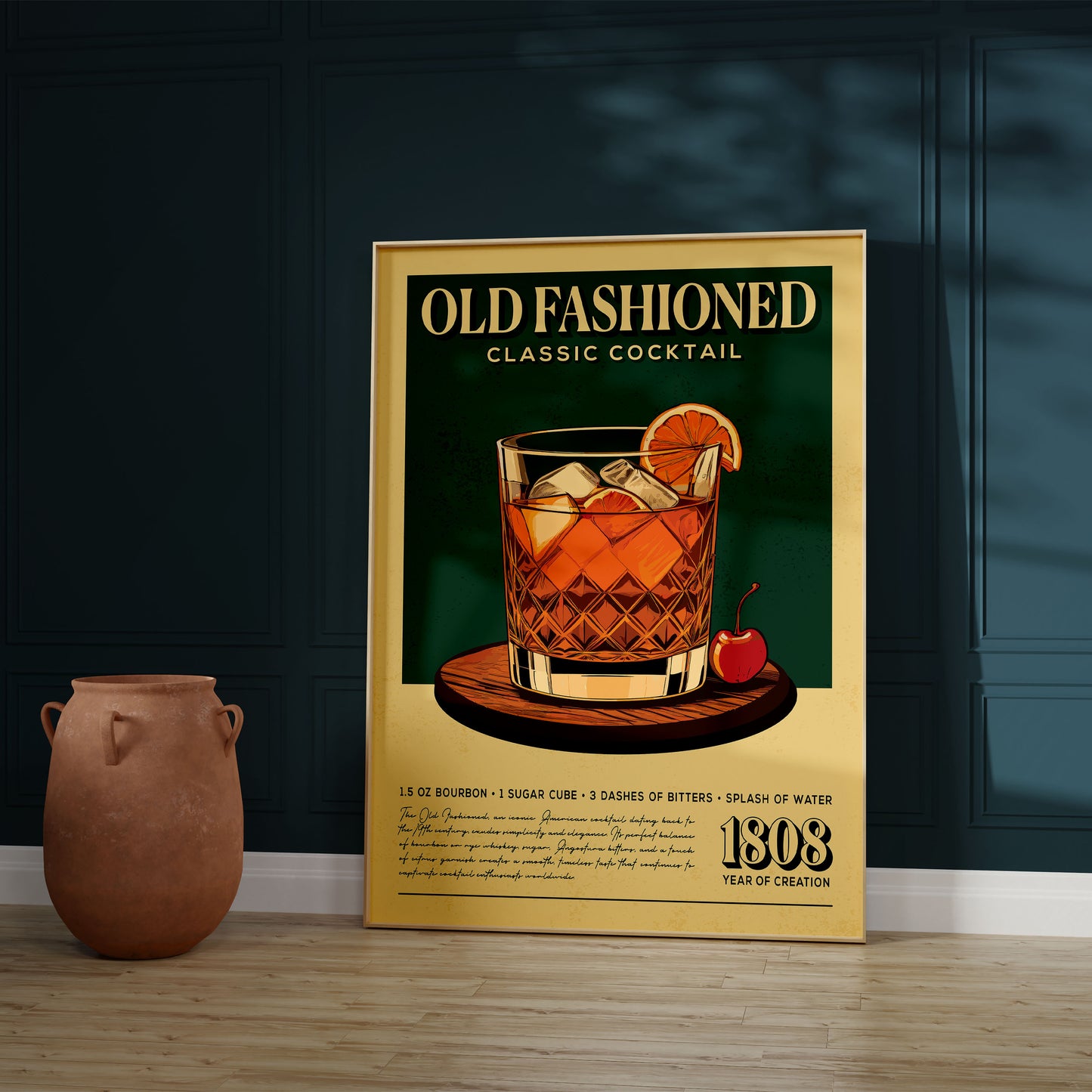 Old Fashioned - Classic Cocktail Poster