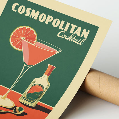Cosmopolitan - Vintage Cocktail Poster