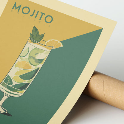 Mojito - Vintage Cocktail Poster