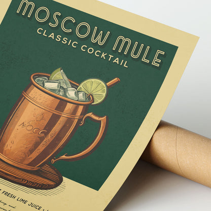 Moscow Mule - Classic Cocktail Bar Art