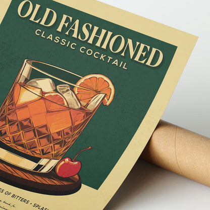 Old Fashioned - Classic Cocktail Bar Art
