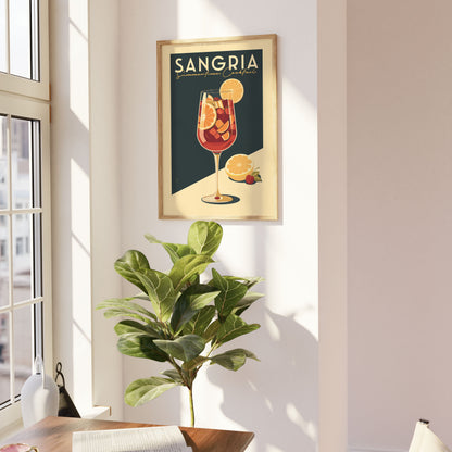 Sangria - Vintage Cocktail Bar Art