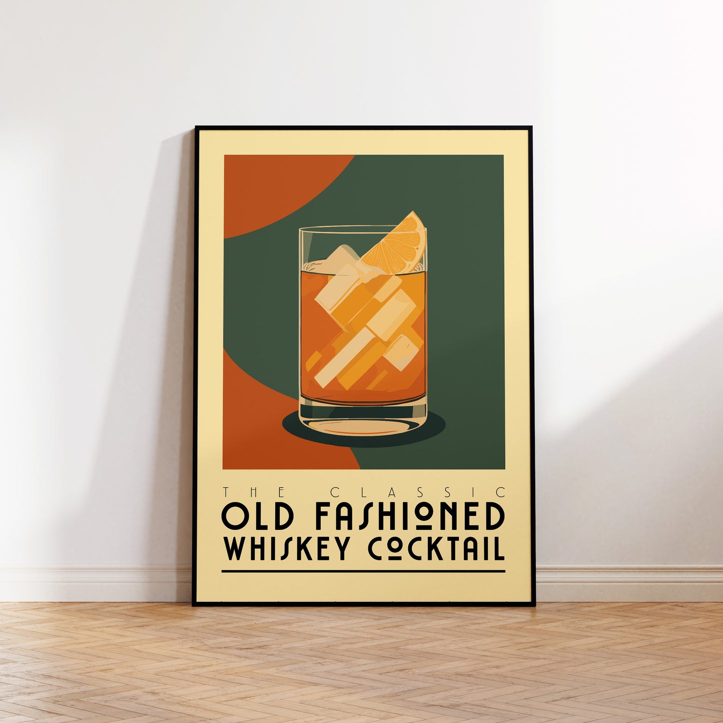 Old Fashioned - Vintage Cocktail Bar Art