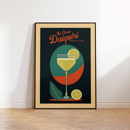 Daiquiri - Vintage Cocktail Bar Art