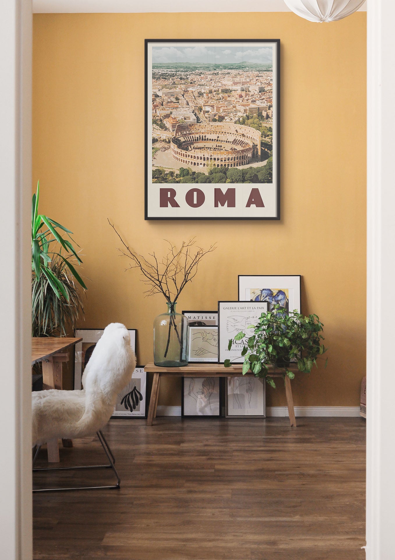Rome, Italy - Vintage Travel Poster