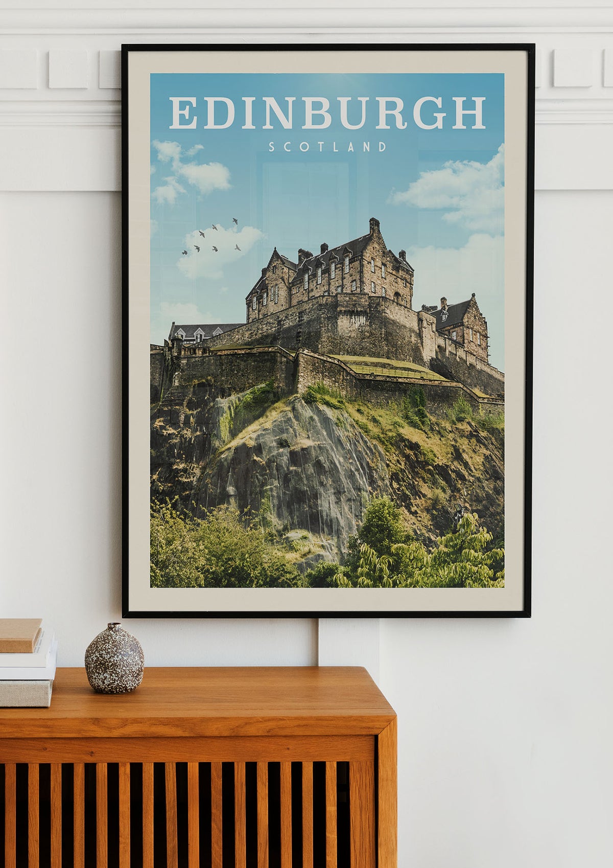 Edinburgh, Scotland Vintage Wall Art Travel Poster | Vintaprints