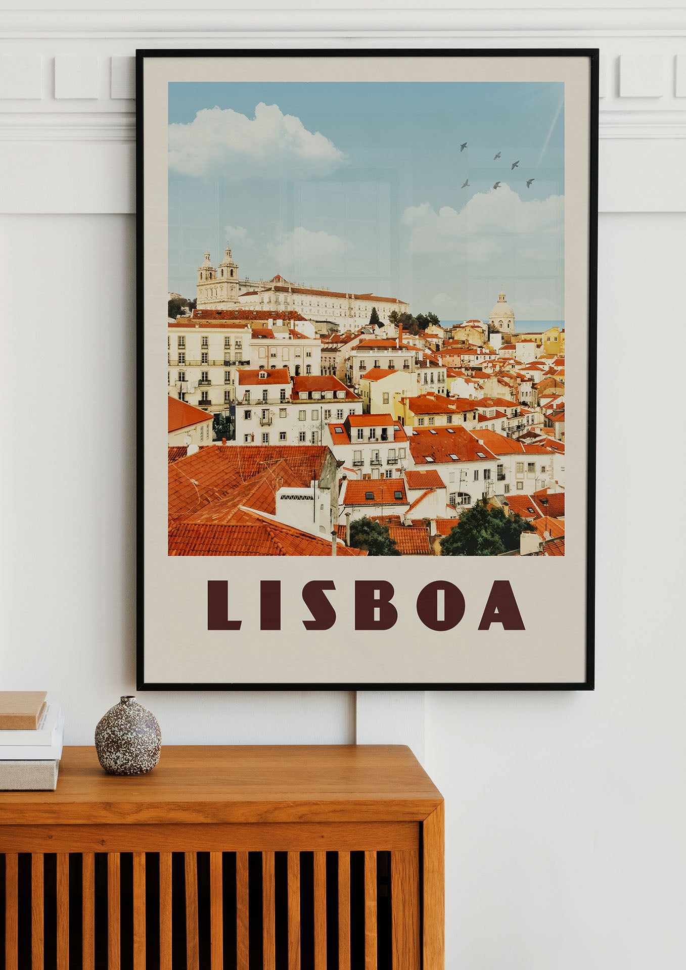 Lisboa, Portugal - Vintage Travel Poster