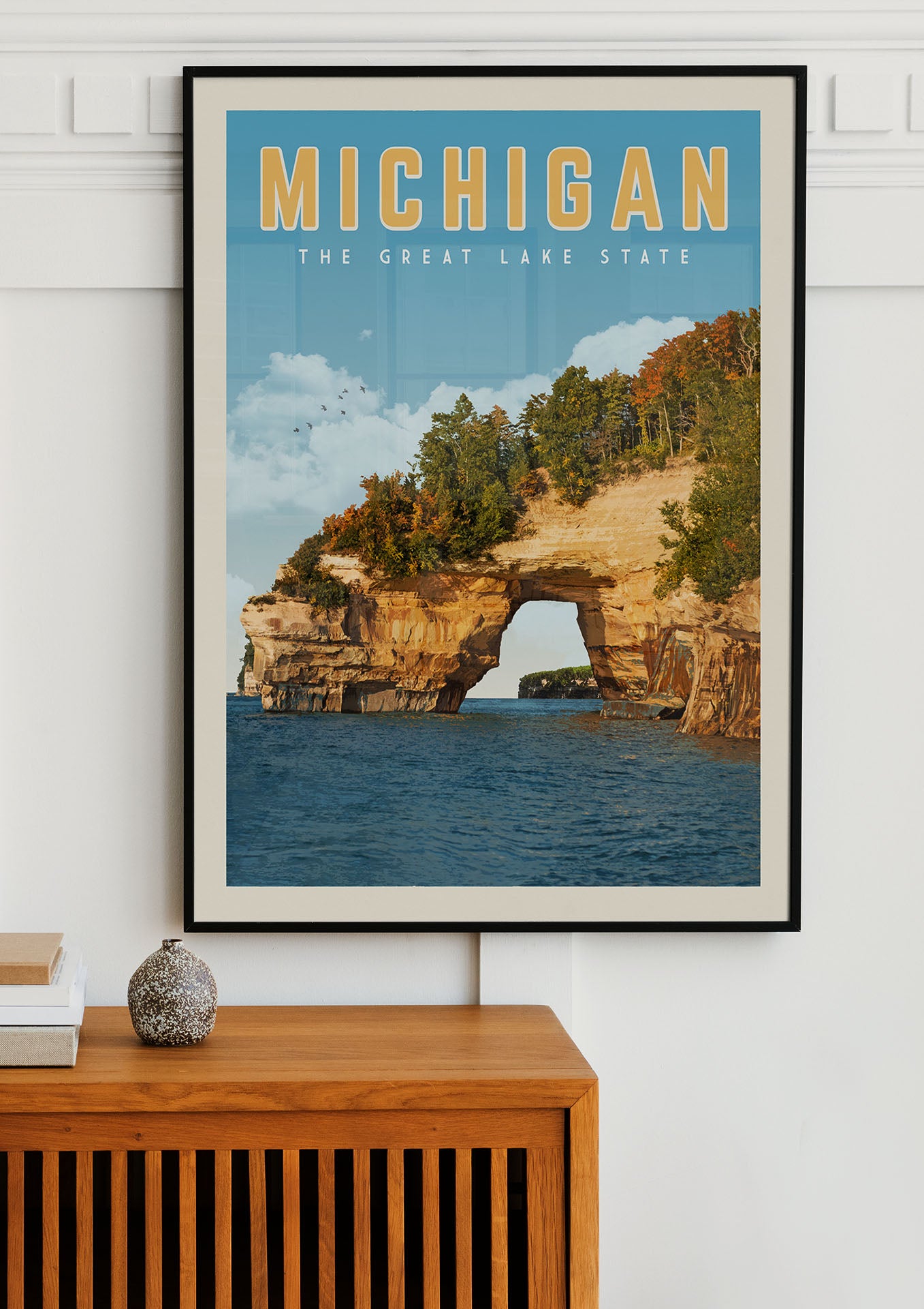Michigan - Vintage Travel Print - Vintaprints