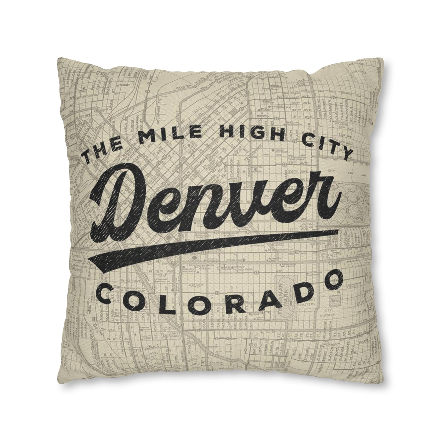 Denver Colorado Throw Pillow