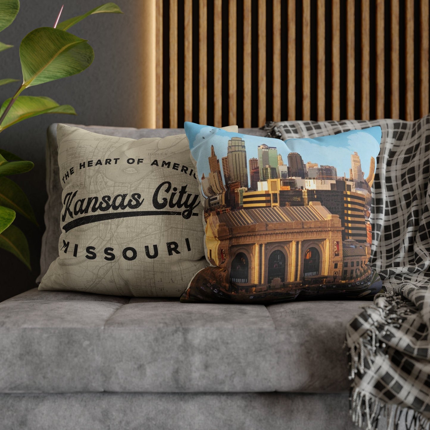 Kansas City Missouri Throw Pillow