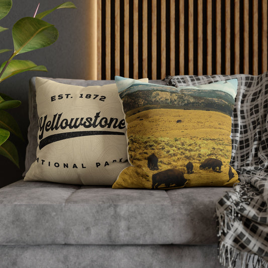 Yellowstone National Park Throw Pillow