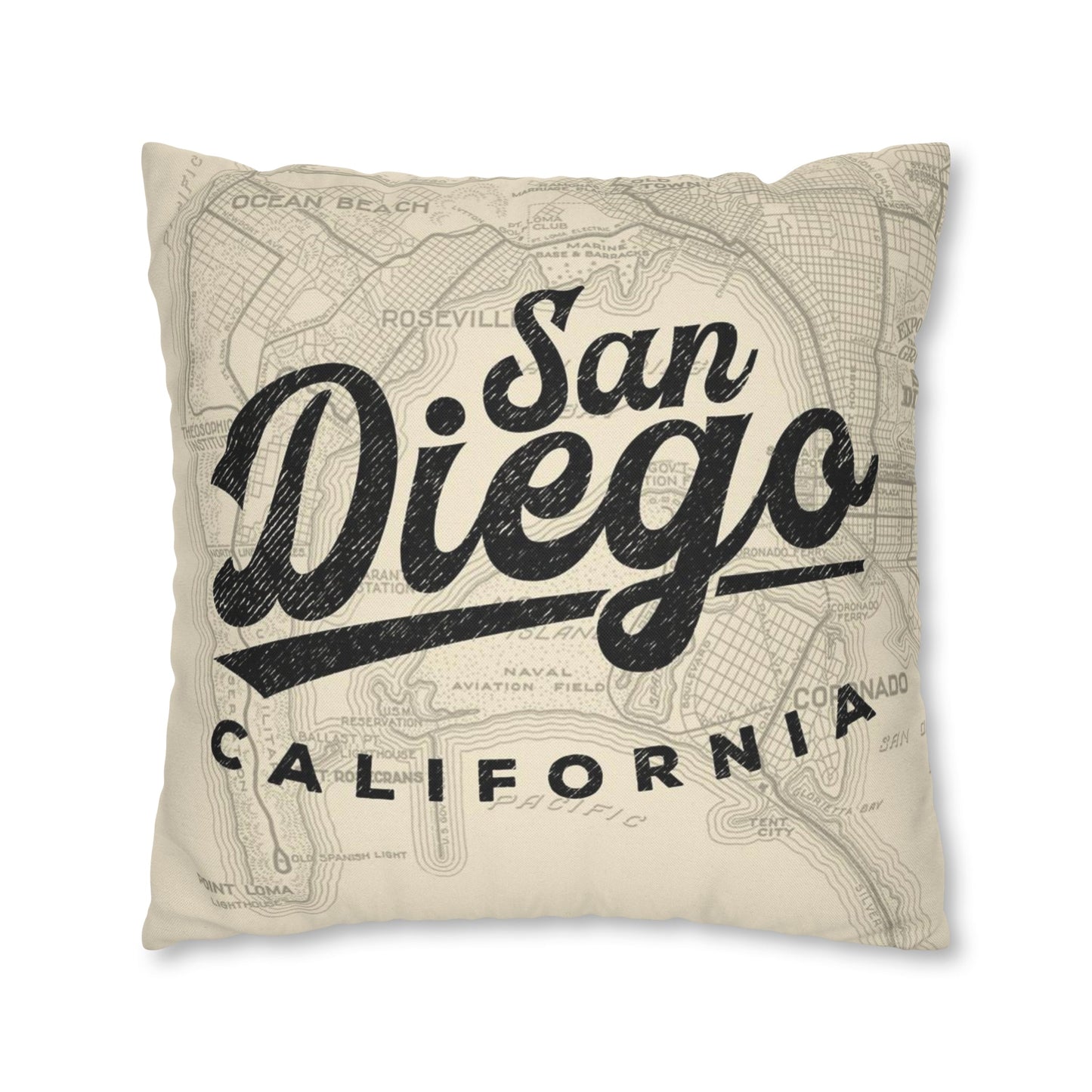 San Diego California Throw Pillow