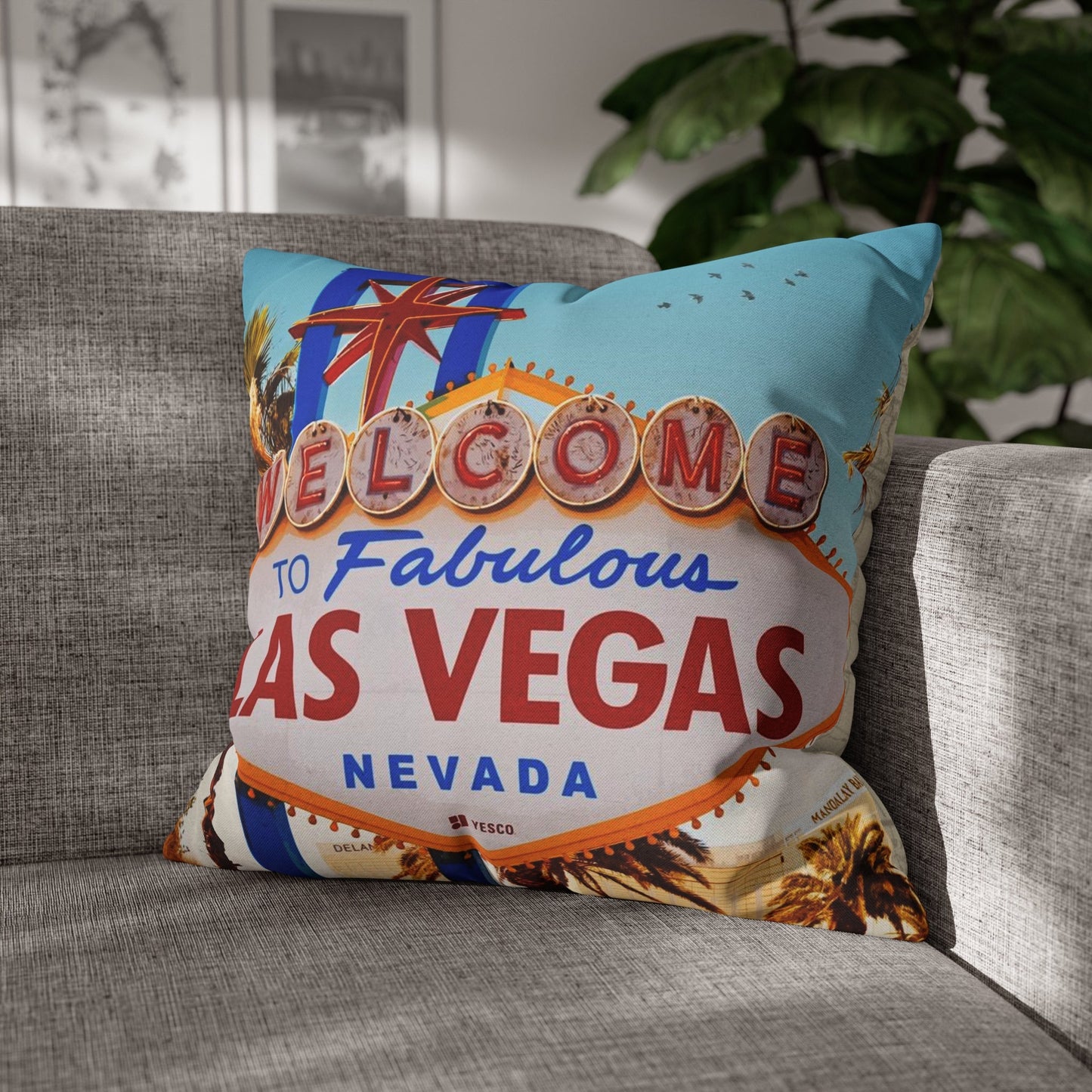 Las Vegas Nevada Throw Pillow