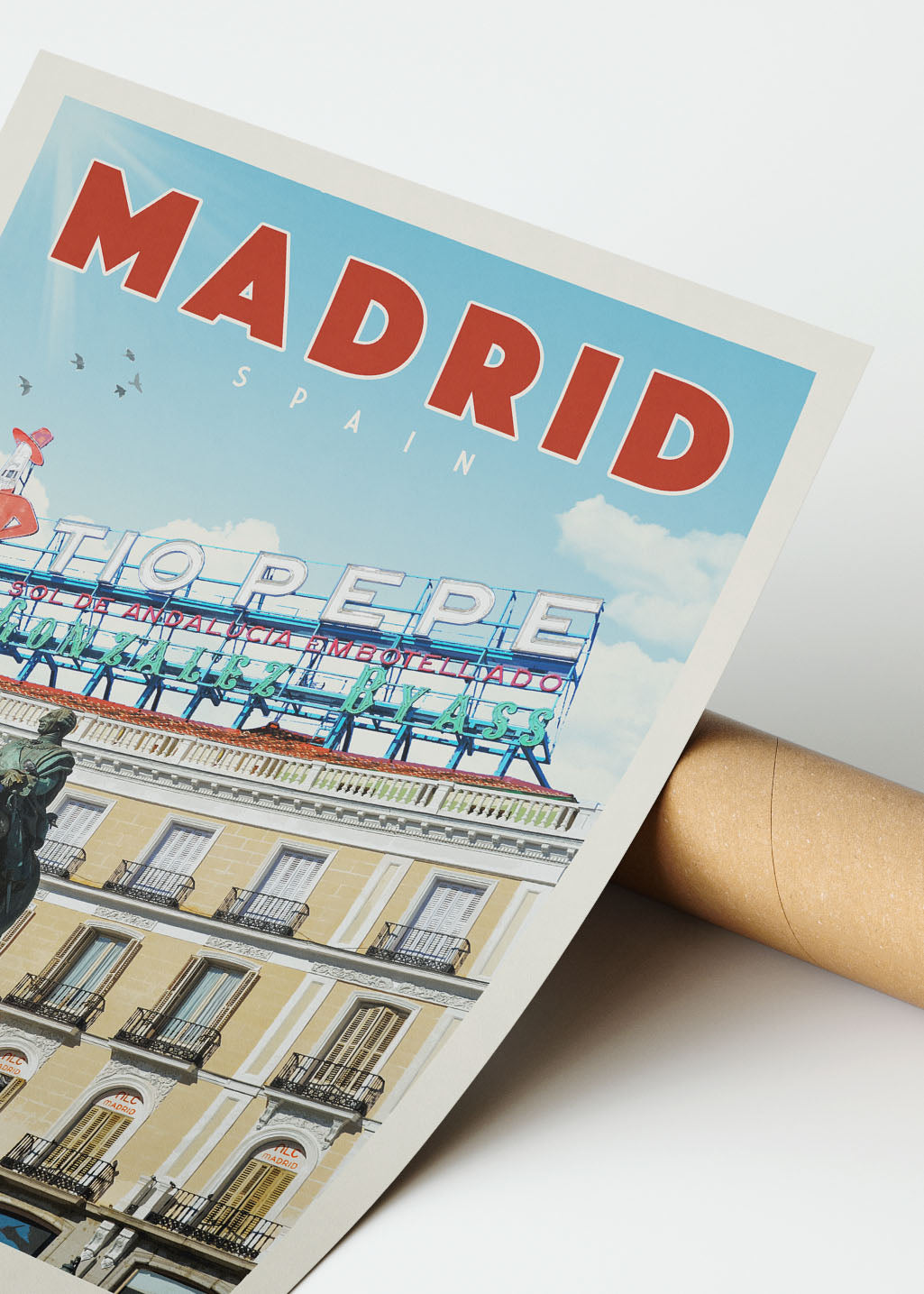 Tio Pepe Madrid, Spain - Vintage Travel Poster