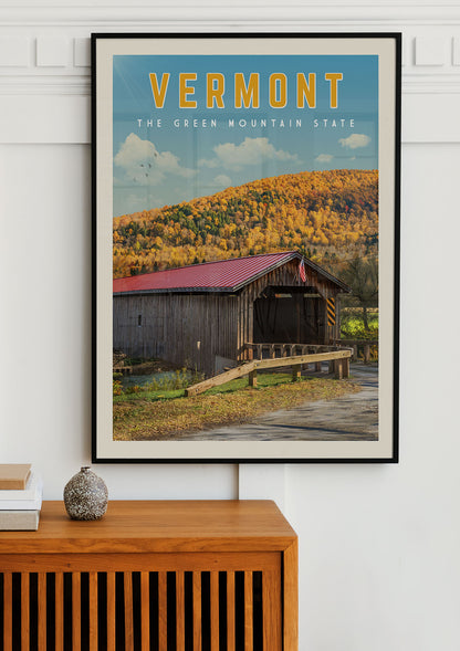 Vermont - Vintage Travel Poster