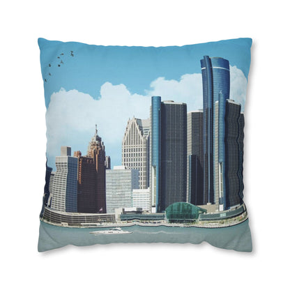 Detroit Michigan Throw Pillow