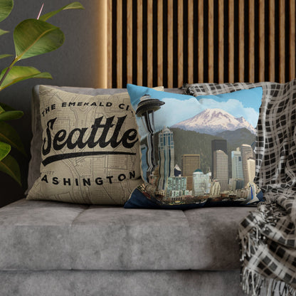 Seattle Washington Throw Pillow
