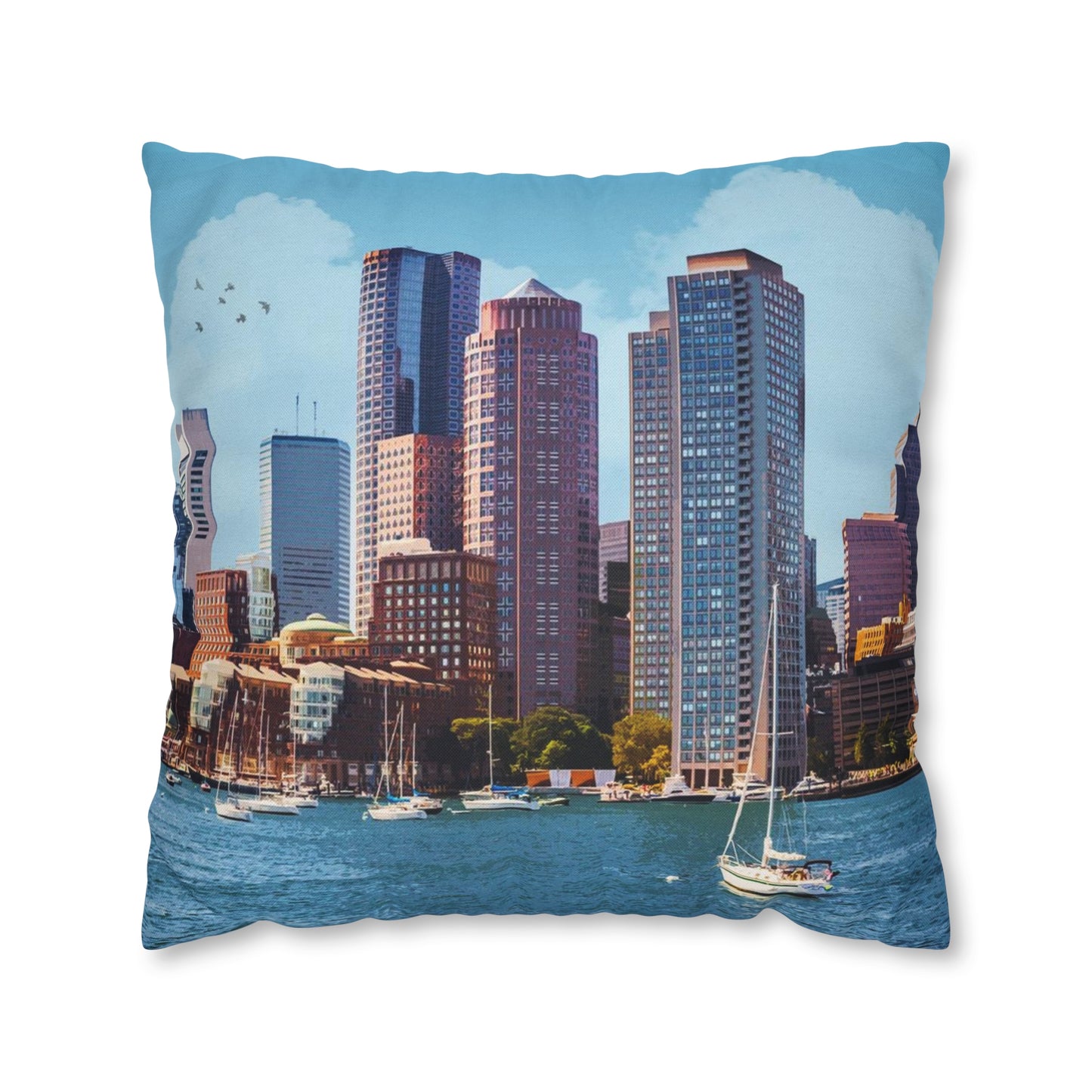 Boston Massachusetts Throw Pillow