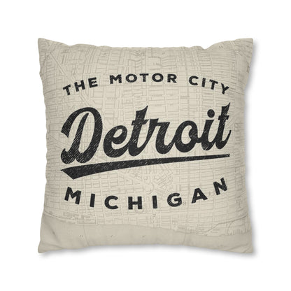 Detroit Michigan Throw Pillow