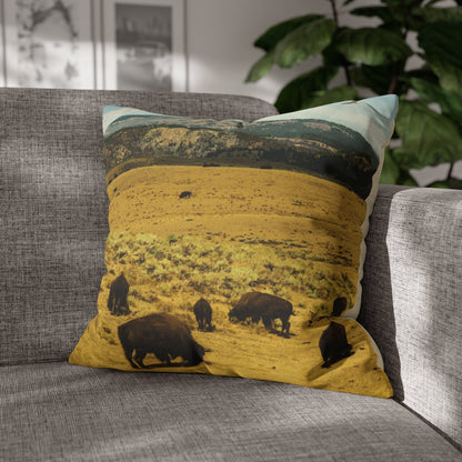 Yellowstone National Park Throw Pillow