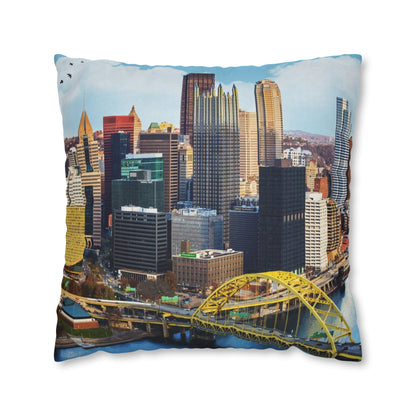 Pittsburgh Philadelphia Throw Pillow